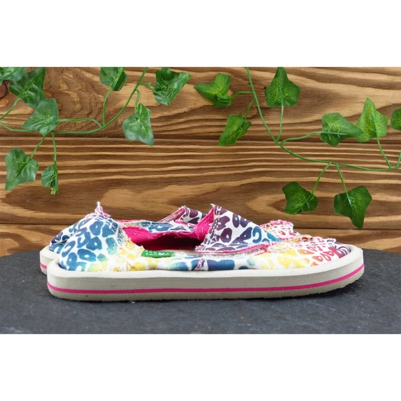 Sanuk Toddler Girls 10 Medium Multicolor Loafer Fabric‎ - Picture 4 of 7